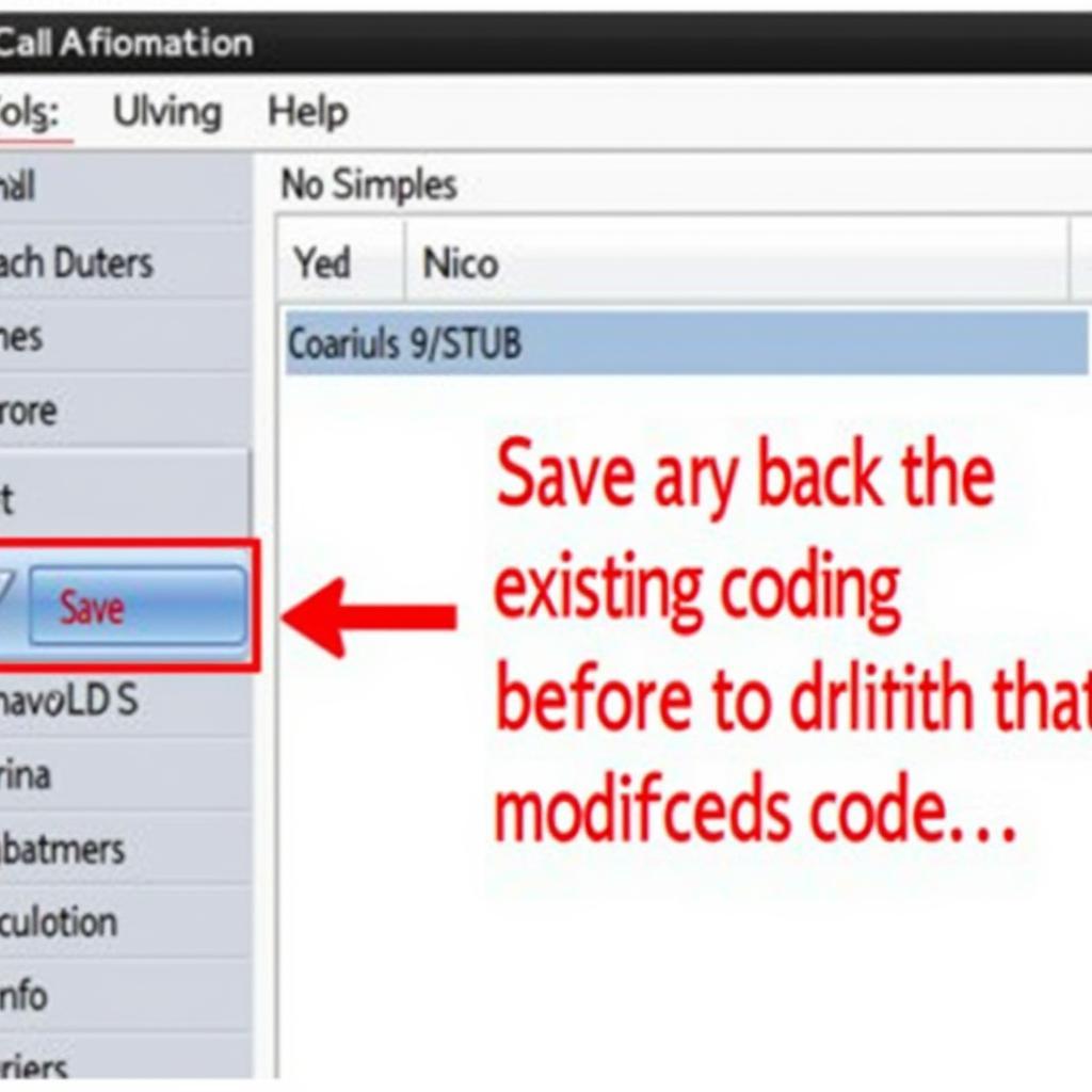 Backing Up Coding in Ross Tech 12.12.0