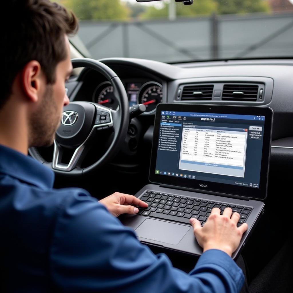 Technician Using Ross-Tech Advanced Features