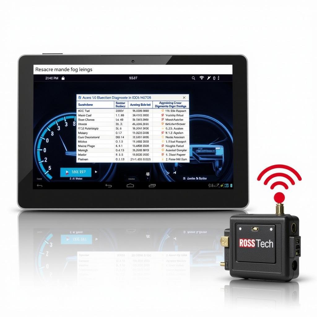 Ross Tech Bluetooth Retrofit Diagnostic Software Interface