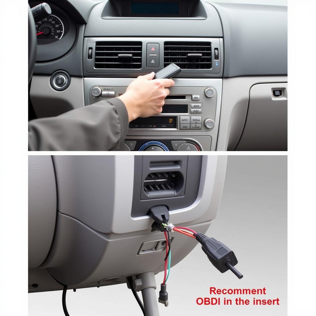 Connecting Ross-Tech Cable to OBD-II Port