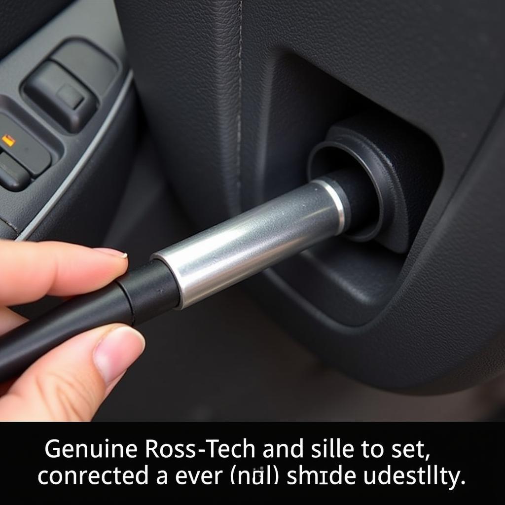 Ross-Tech Cable Connected to Car's OBD Port