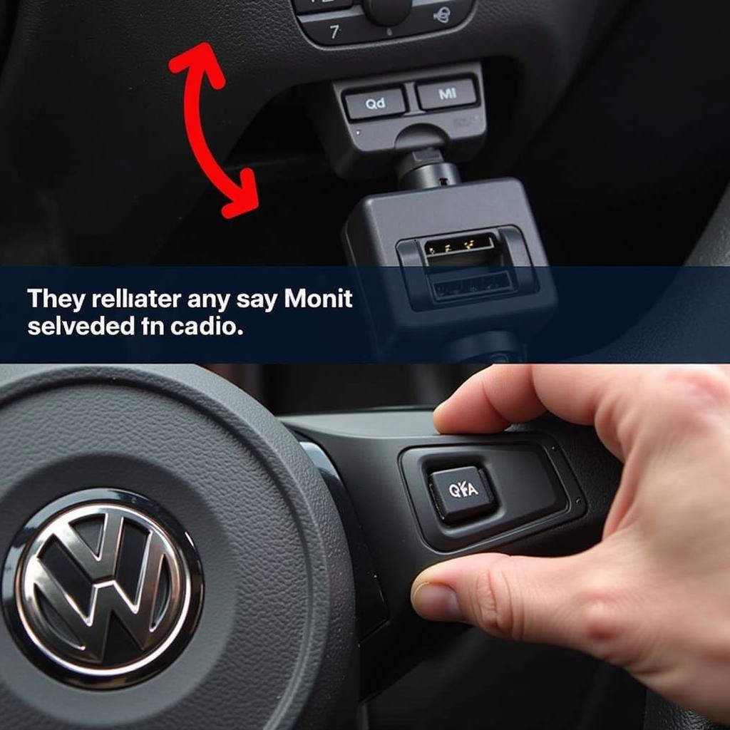 Ross-Tech Cable Connected to VW OBD Port