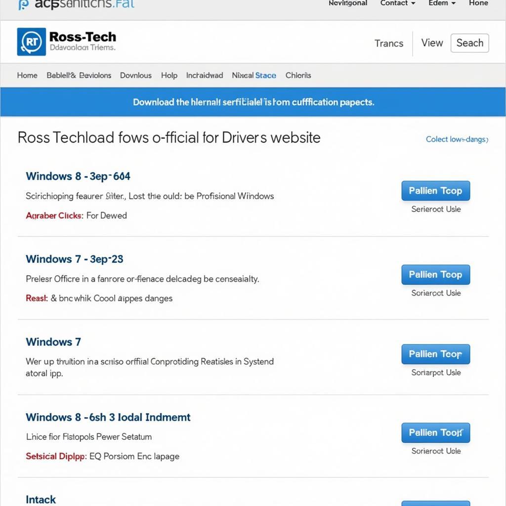 Ross-Tech Driver Download Options