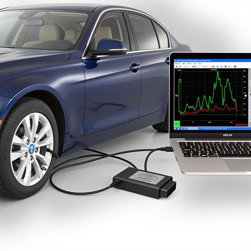 Ross-Tech HEX-V2 Connected to Car OBD-II Port