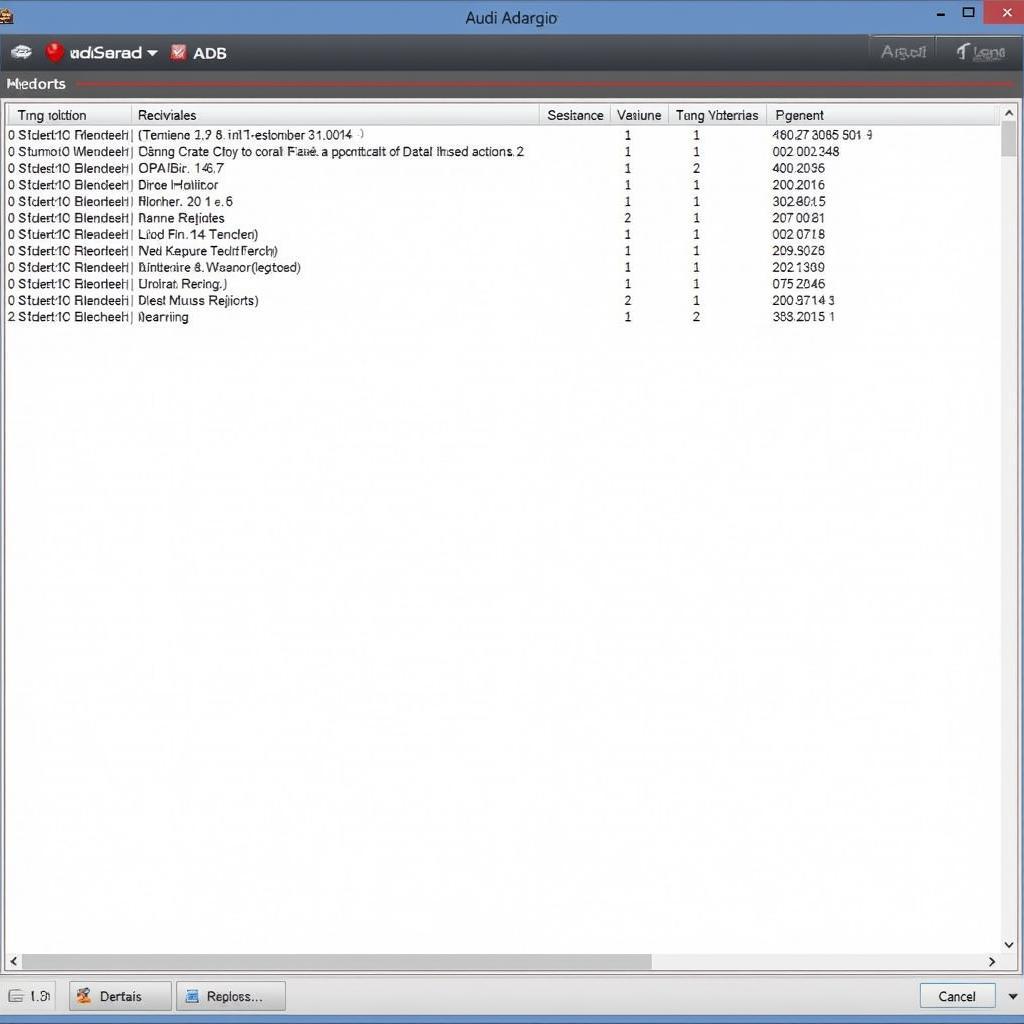 Ross-Tech Software Displaying Audi A4 B7 Fault Codes