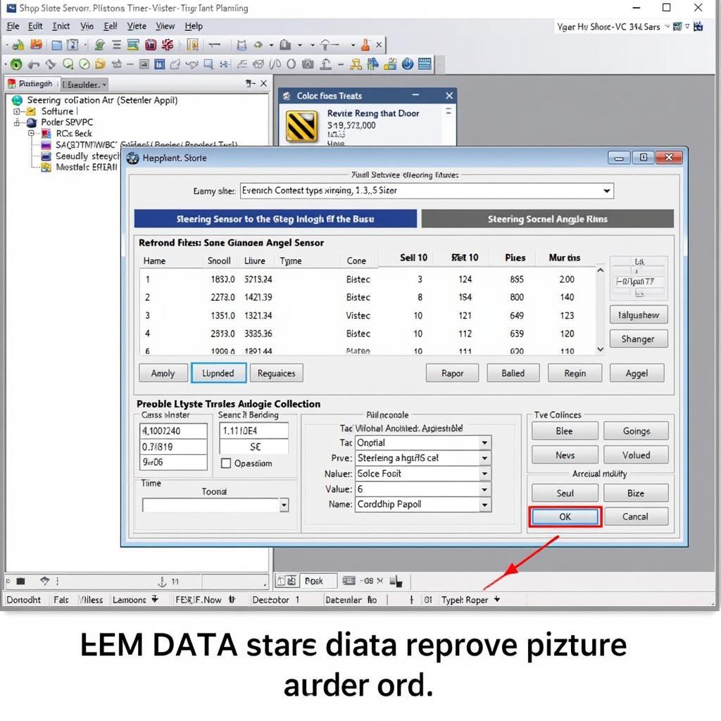 Ross-Tech Software Displaying Steering Angle Sensor Data