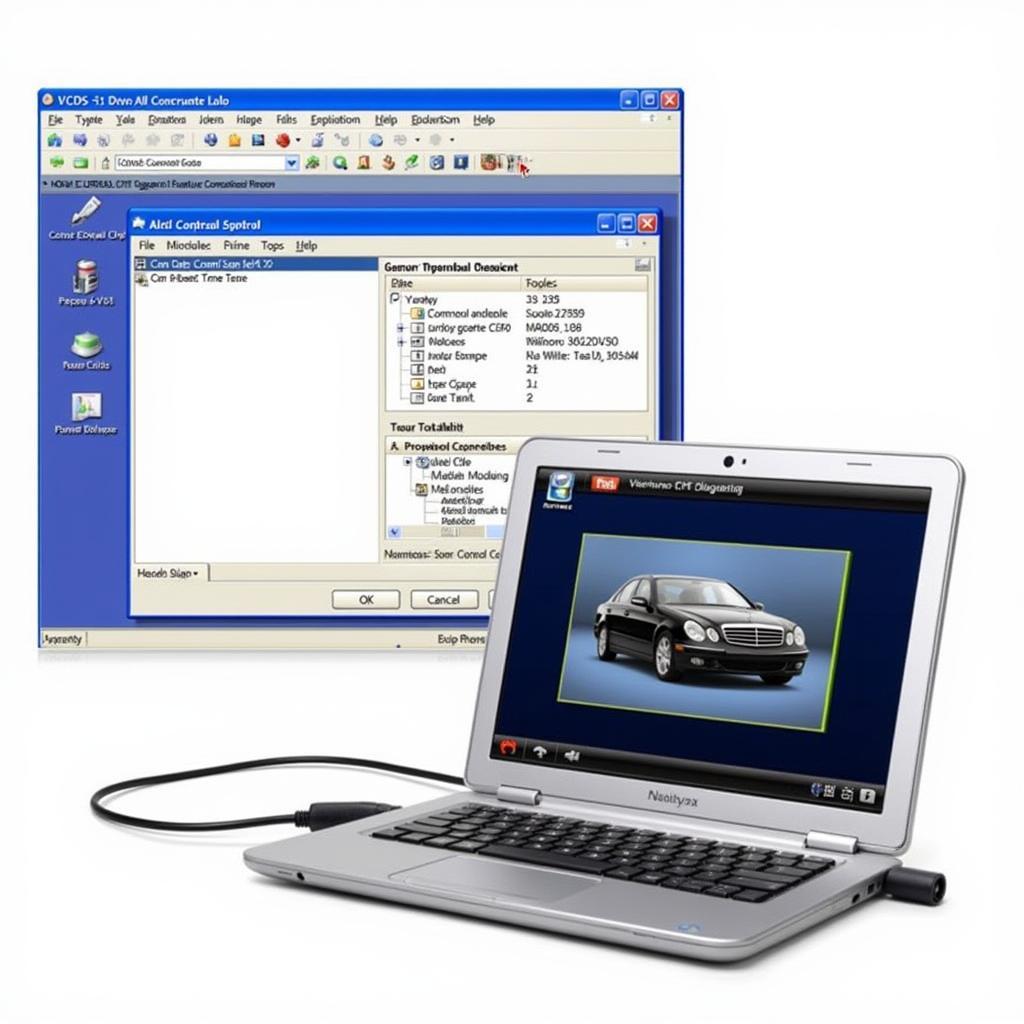 Ross-Tech VCDS Software Running on a Windows XP Laptop