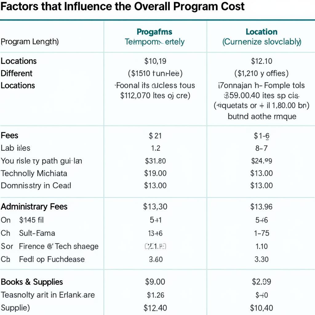 Factors Influencing Ross Vet Tech Program Cost