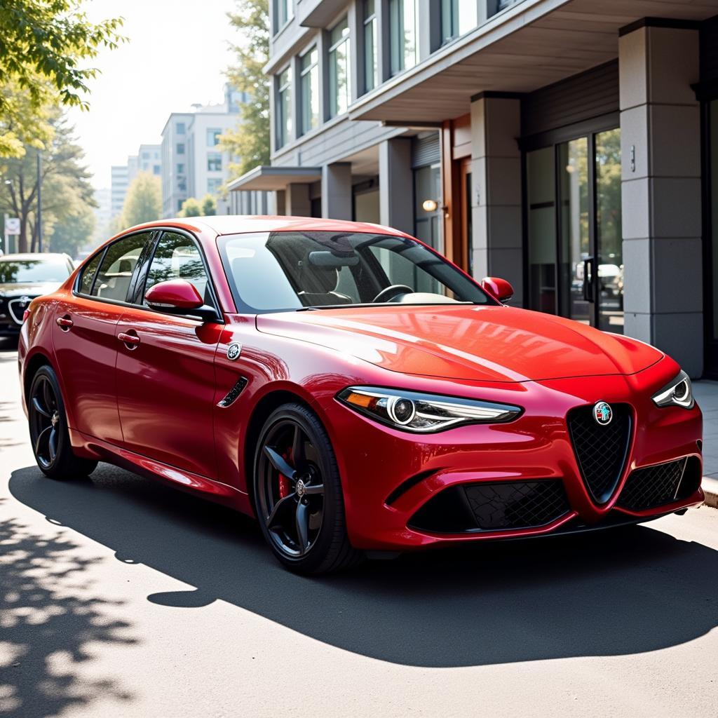 Rosso Alfa Romeo Giulia B-Tech Exterior