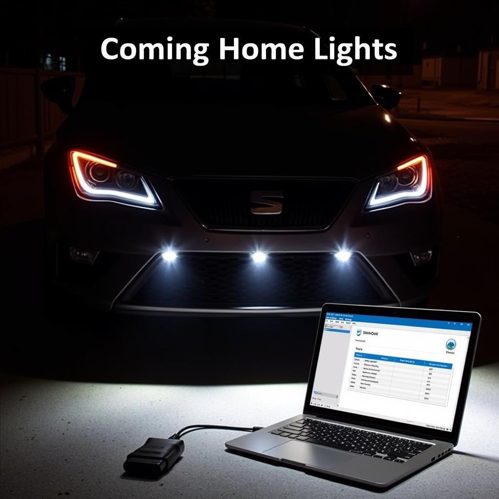 Seat Leon 5F Coming Home Lights Activation via VCDS