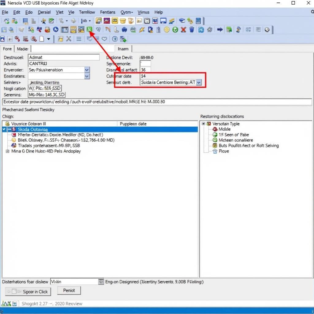 Skoda Octavia III VCDS Software Interface