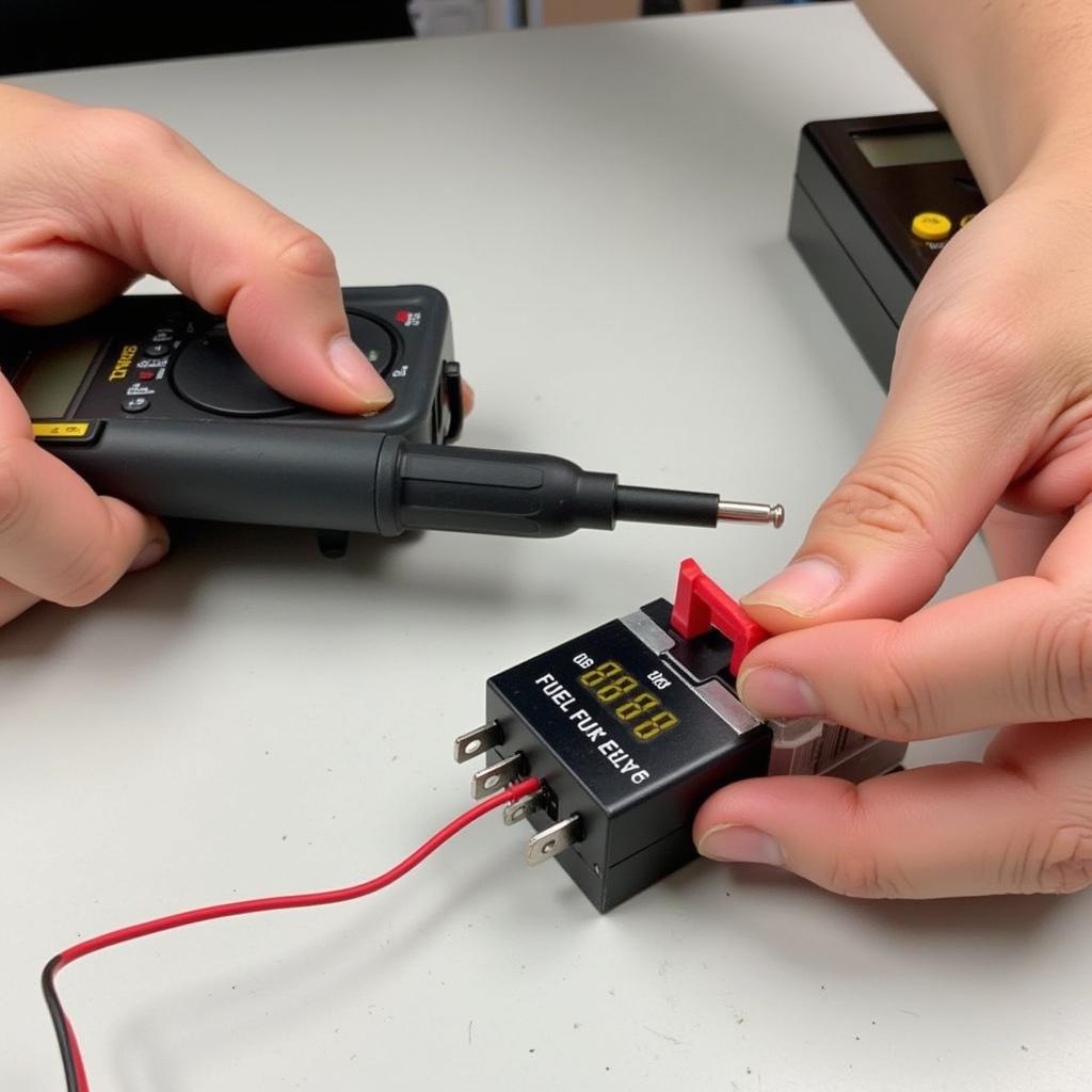 Testing Fuel Pump Relay with Multimeter