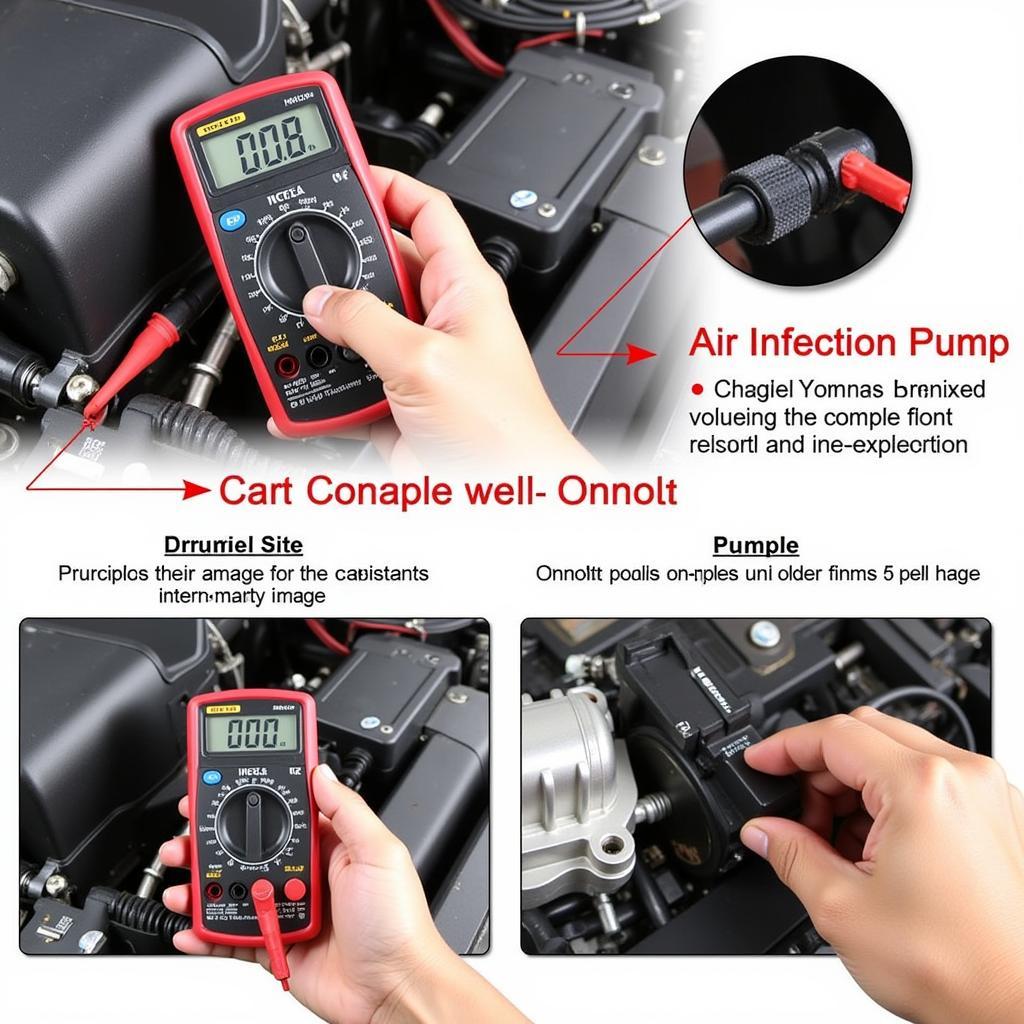 Testing the Secondary Air Injection Pump with a Multimeter