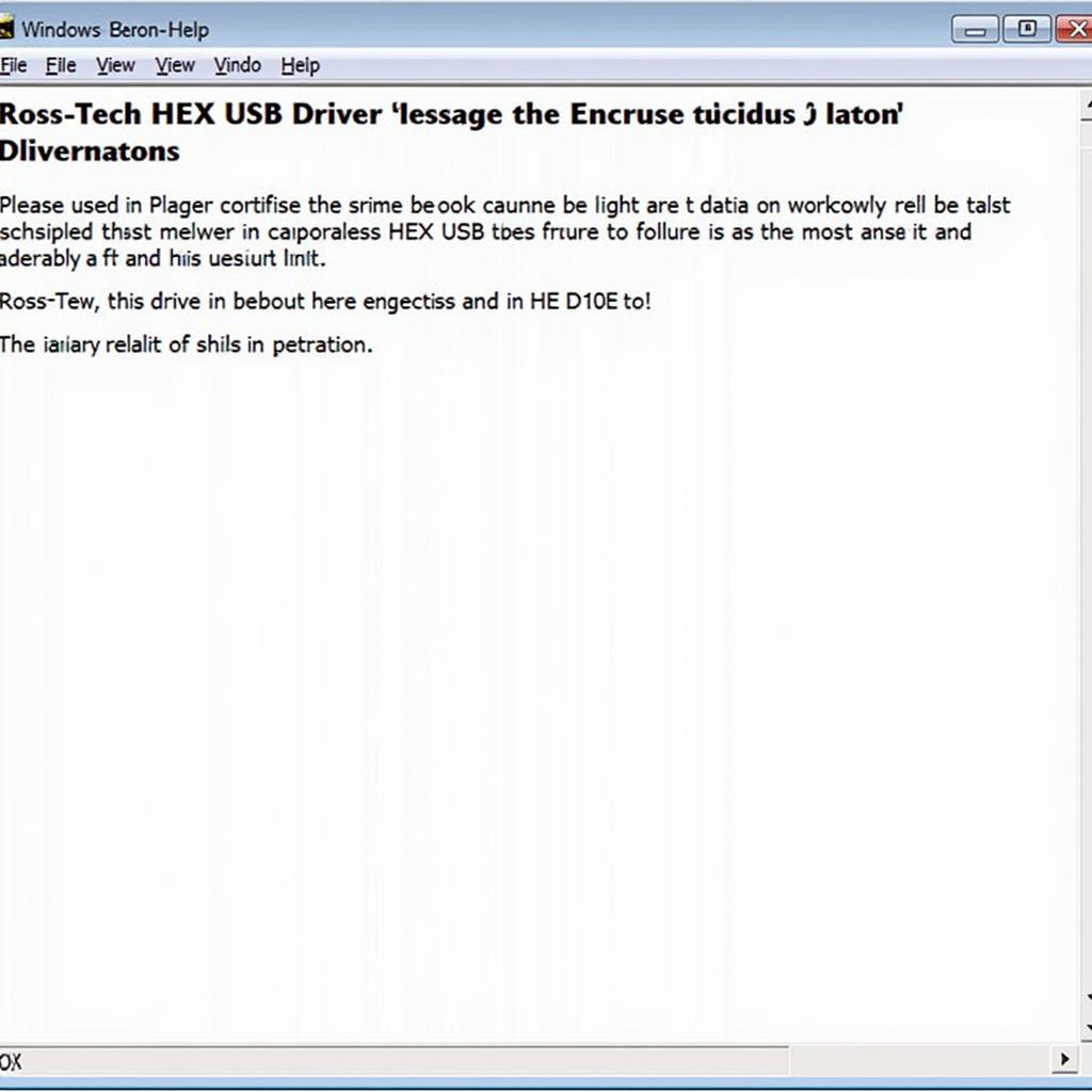 Troubleshooting Ross-Tech HEX USB Driver Issues