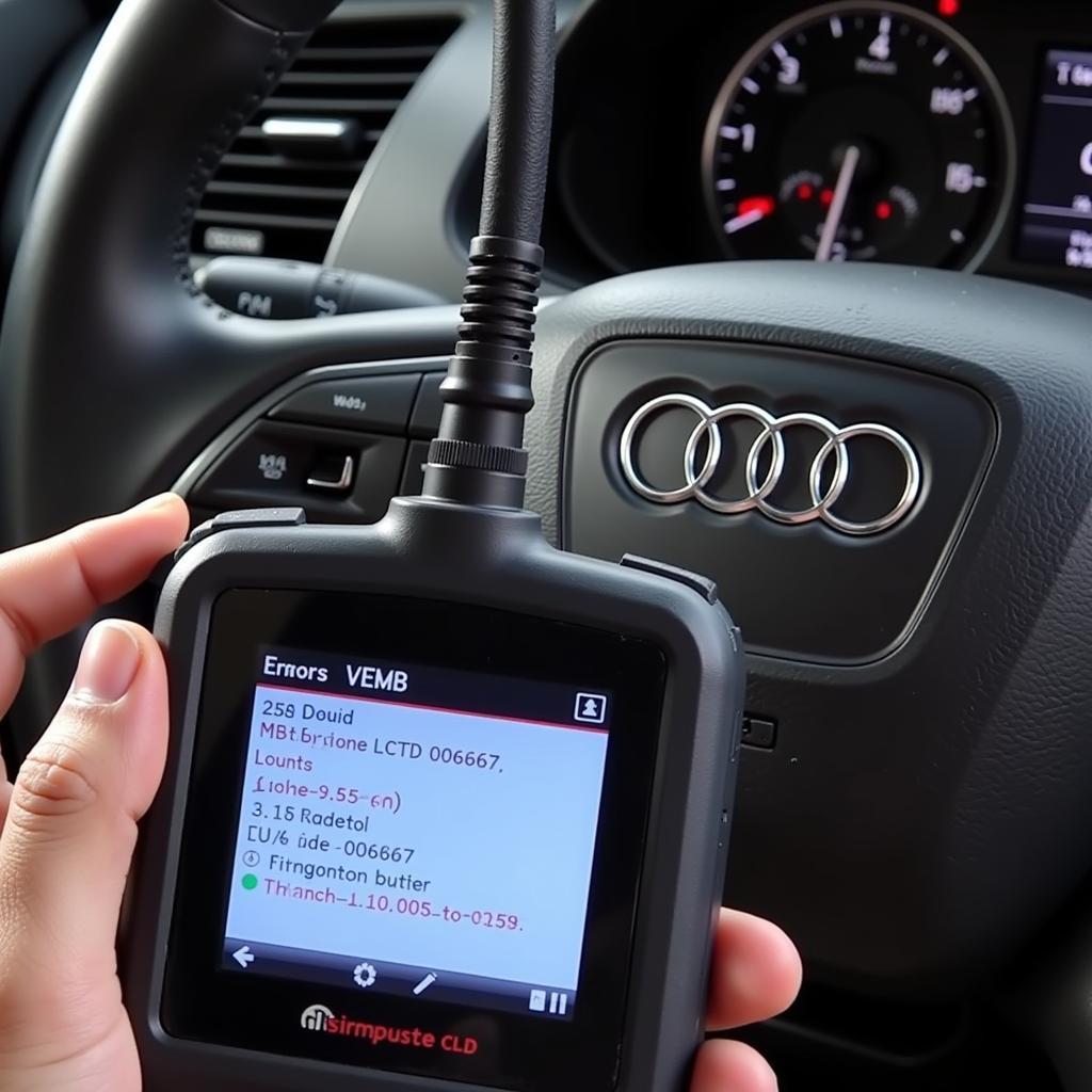 Using a Diagnostic Scanner to Troubleshoot the 00667 Error Code in an Audi A4