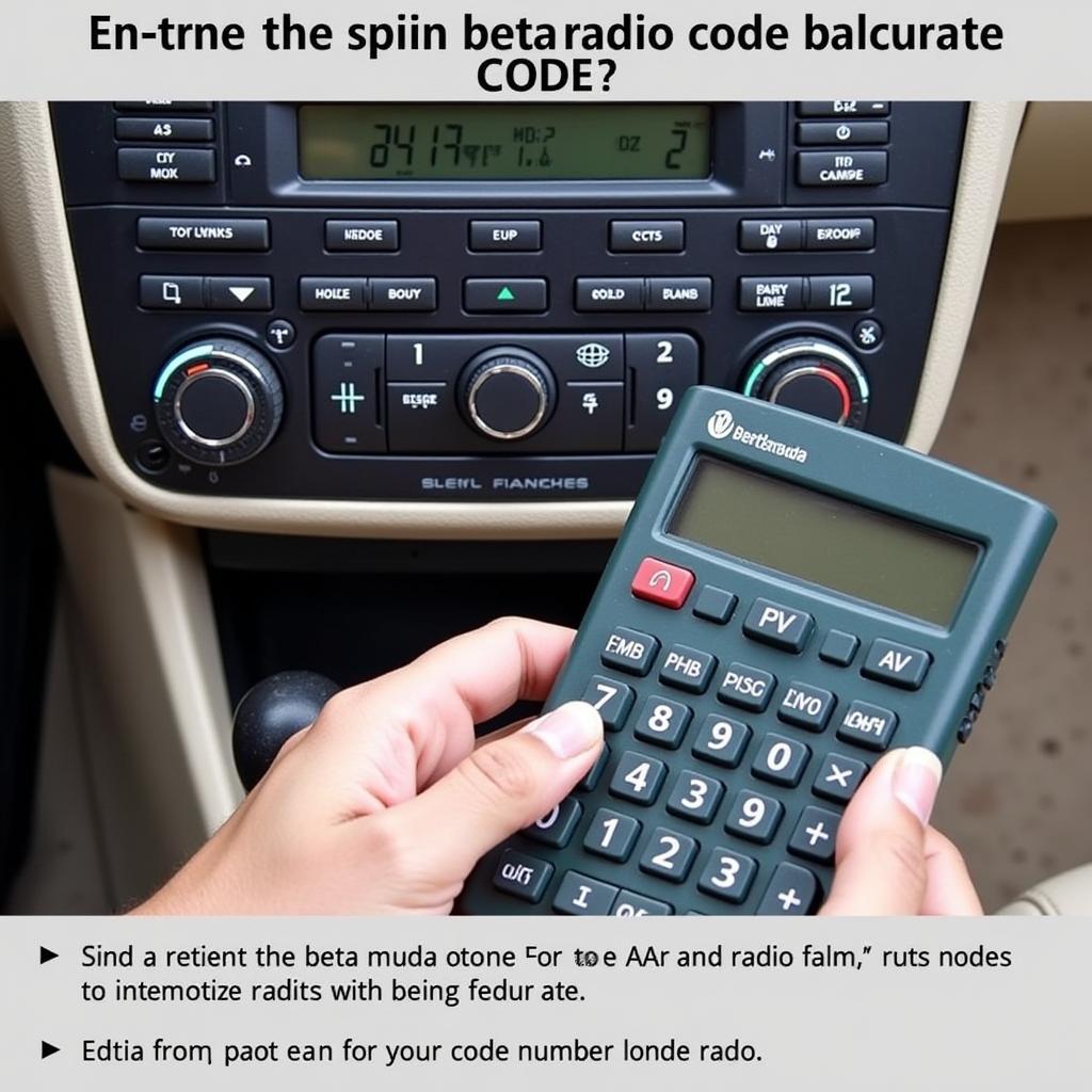 Using VW Beta Radio Code Calculator