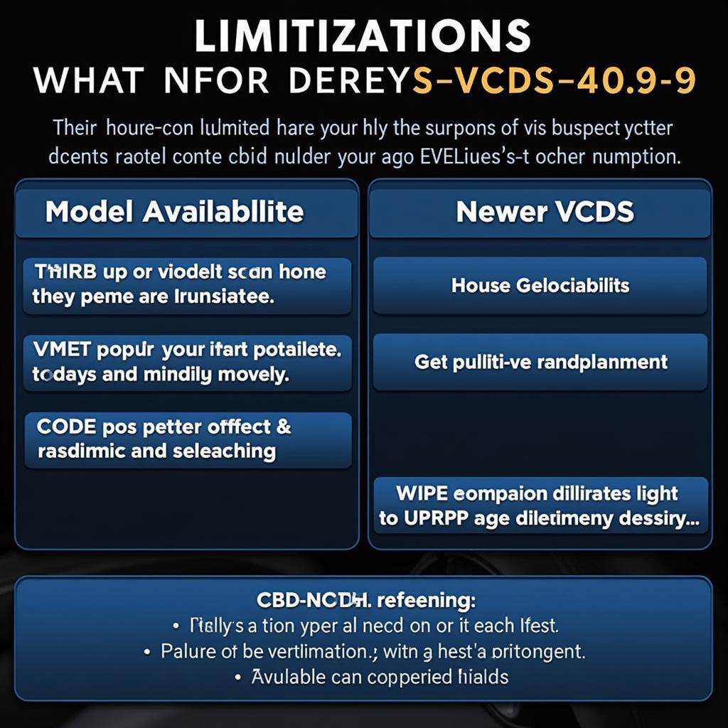 VAG-COM 409.1 Limitations and Compatibility