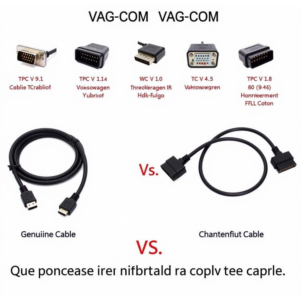 Different VAG-COM Cable Types for Various Volkswagen Models