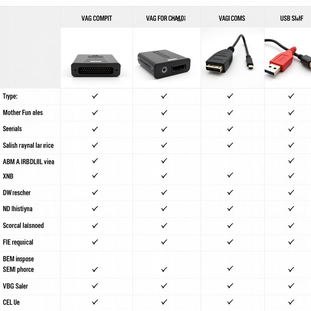 VAG COM Cable Types and Compatibility