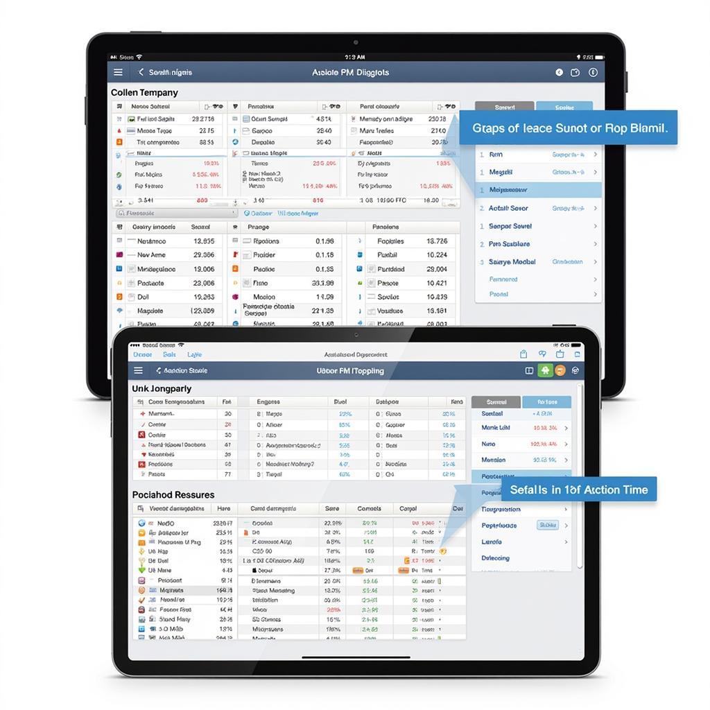 Vag COM iPad Interface Display