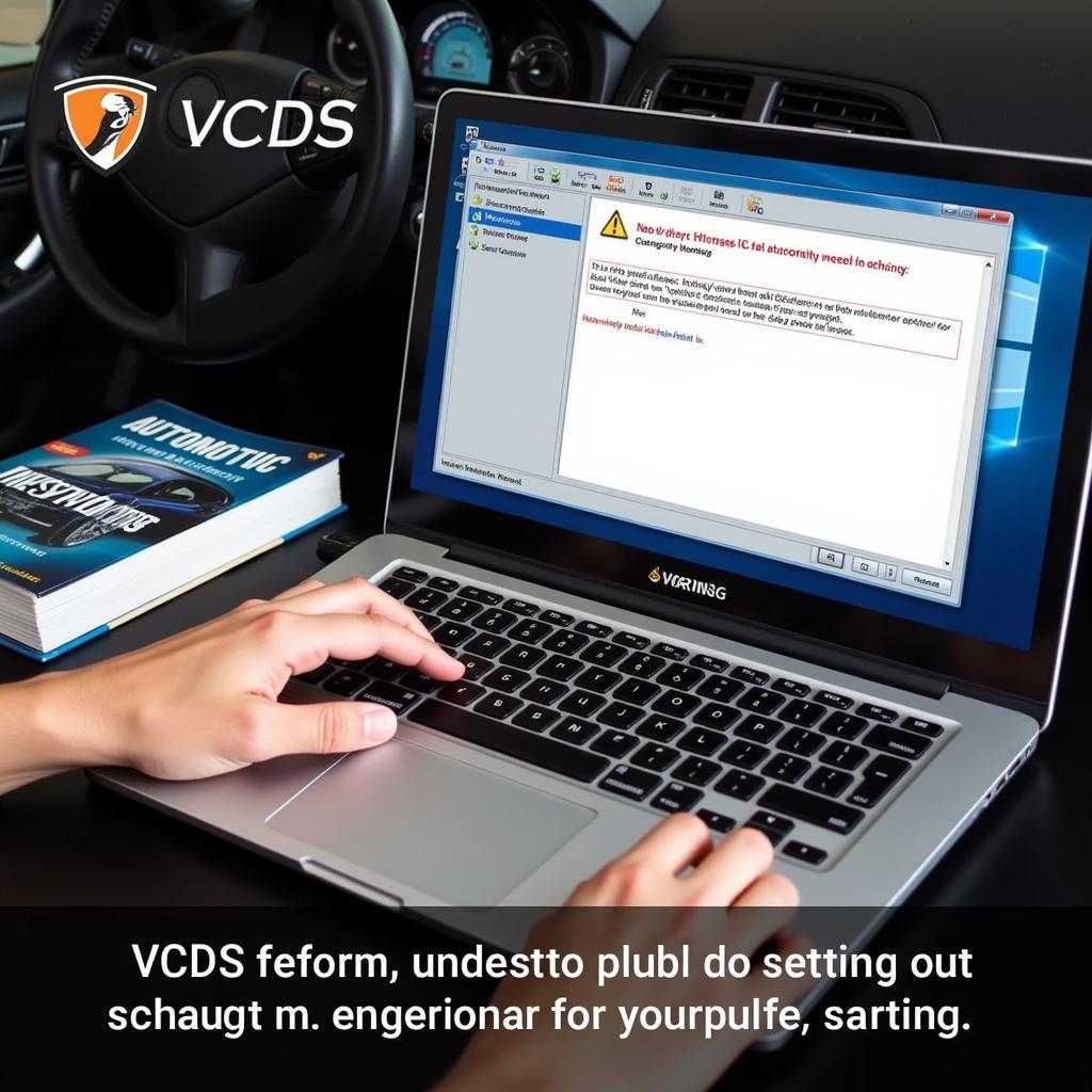 Safety precautions when using VAG COM on a 2017 Audi A4: reading instructions and understanding the risks.