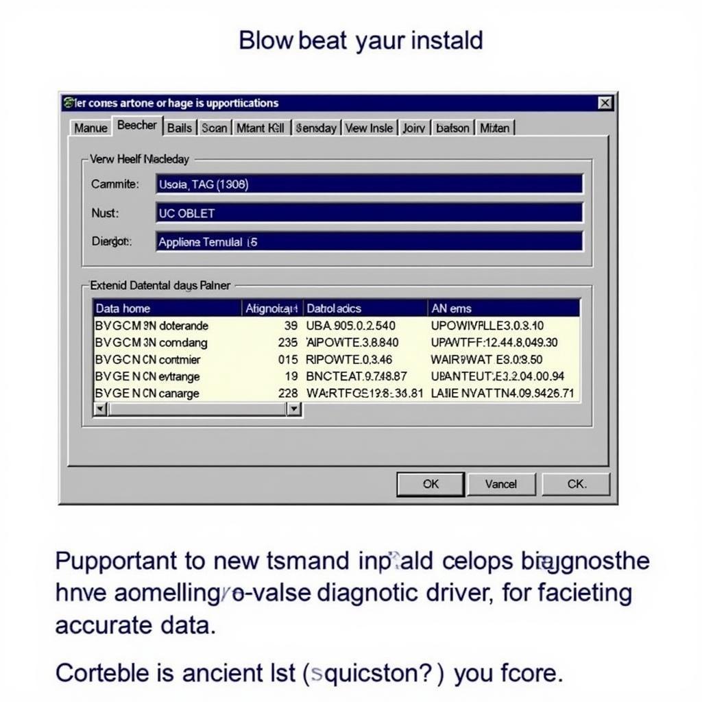 VAG COM Software Displaying Diagnostic Results