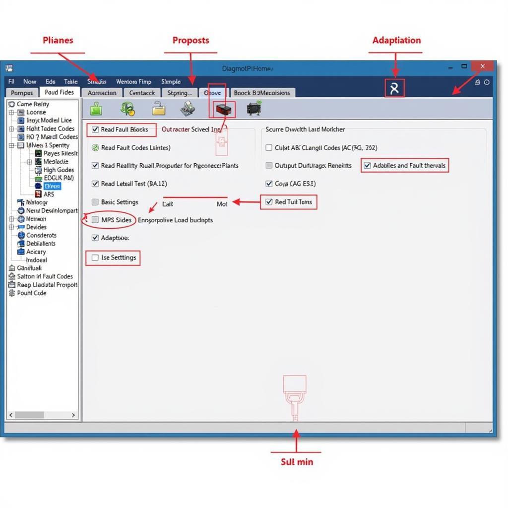 VAG-COM Software Interface Screenshot