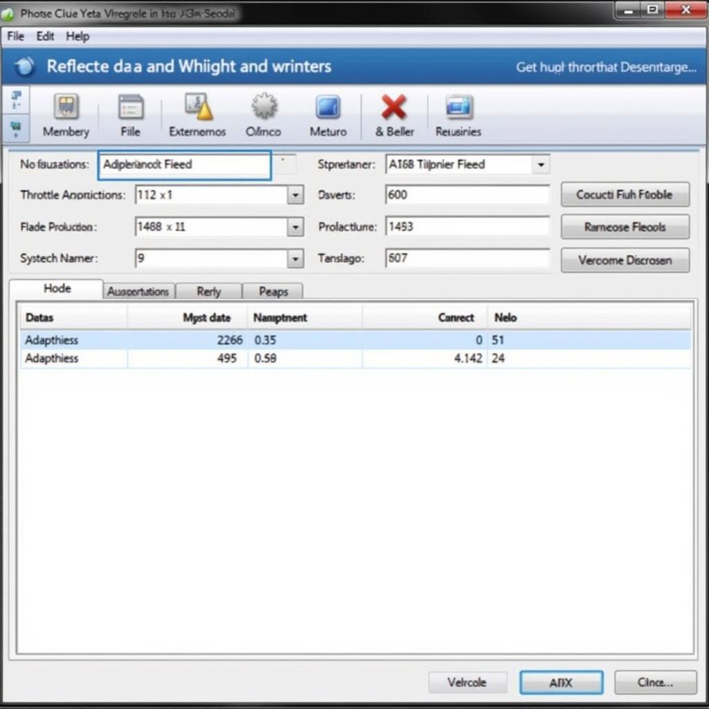 Vag-Com Software Throttle Adaptation Screen: Screenshot of the VAG-Com software interface displaying the throttle adaptation function, guiding users through the process.