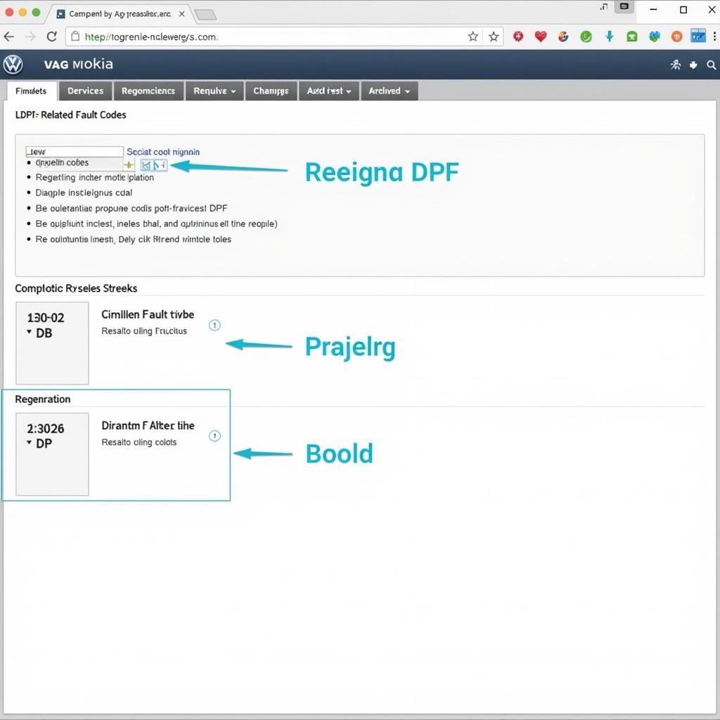 Accessing DPF Information on the VAG Wiki