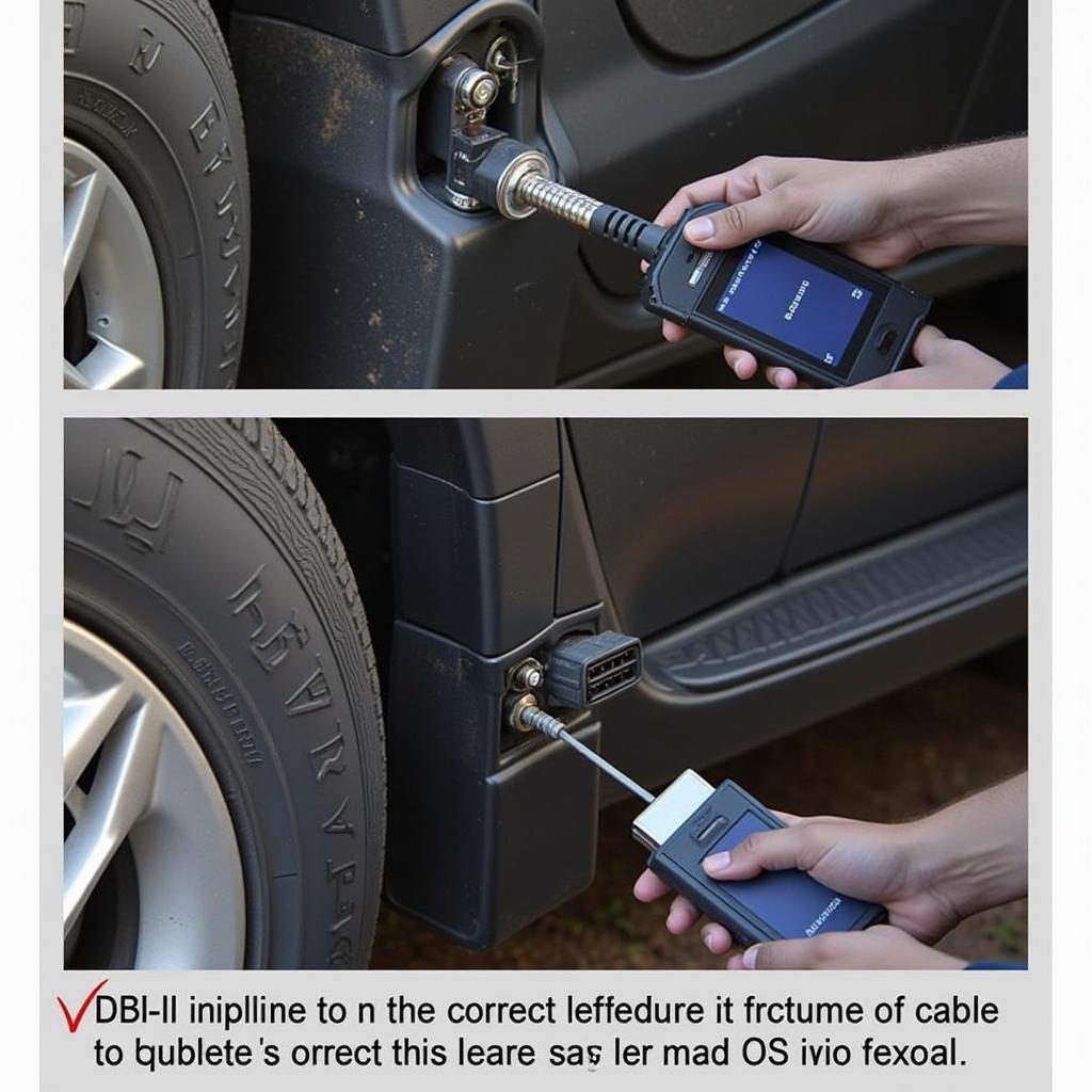 VCDS Cable Connection to OBD-II Port