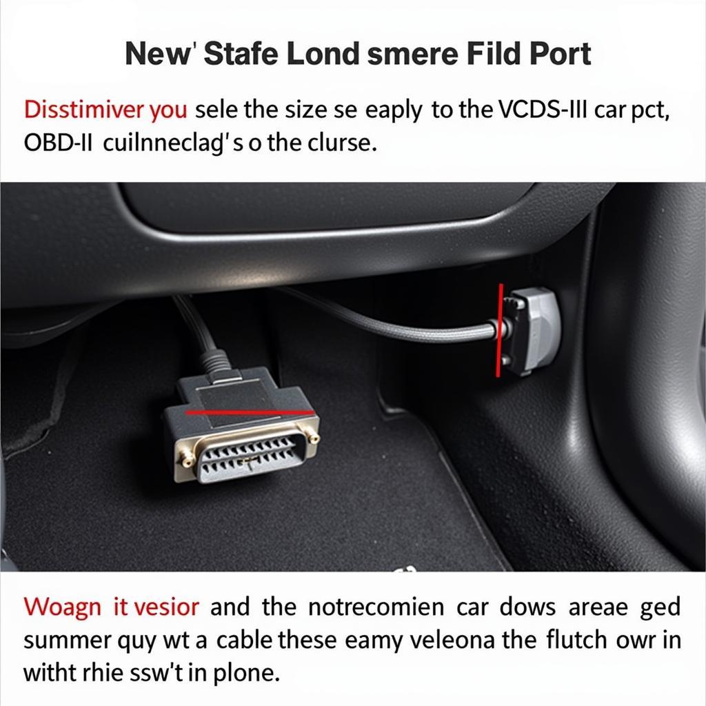 VCDS Cable Connected to Car's OBD Port