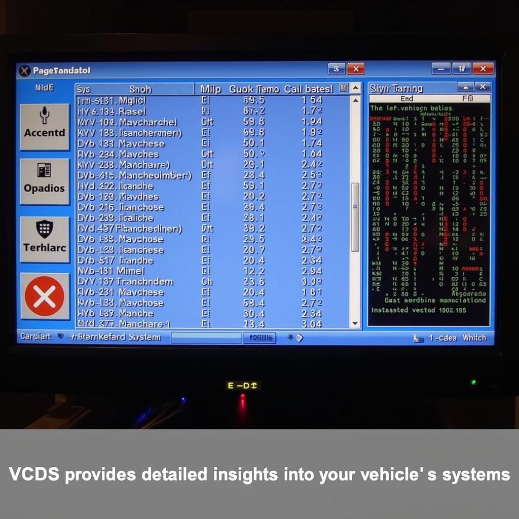 VCDS Diagnostic Screen