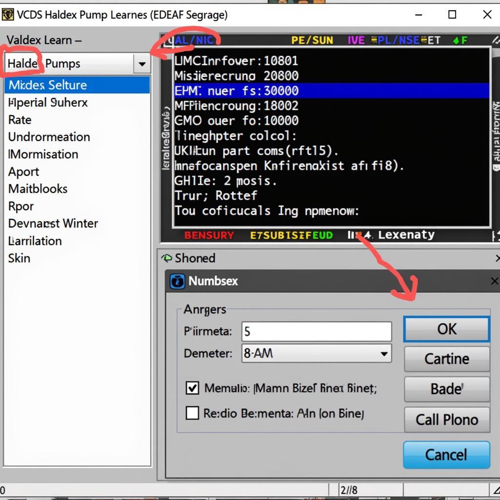 VCDS Haldex Pump Learn Software Screenshot