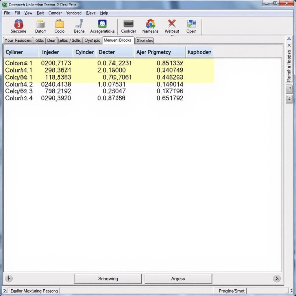 VCDS Injector Readings Display on Screen