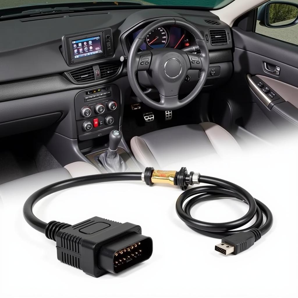 VCDS Interface Connected to Car