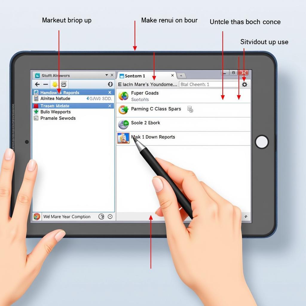 Navigating the VCDS Interface on a Windows 8 Tablet