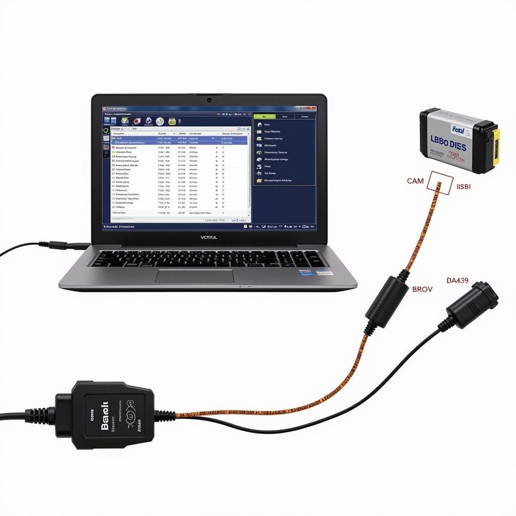 VCDS Lite Software Connected to Beetel AWV Interface and Car OBD Port