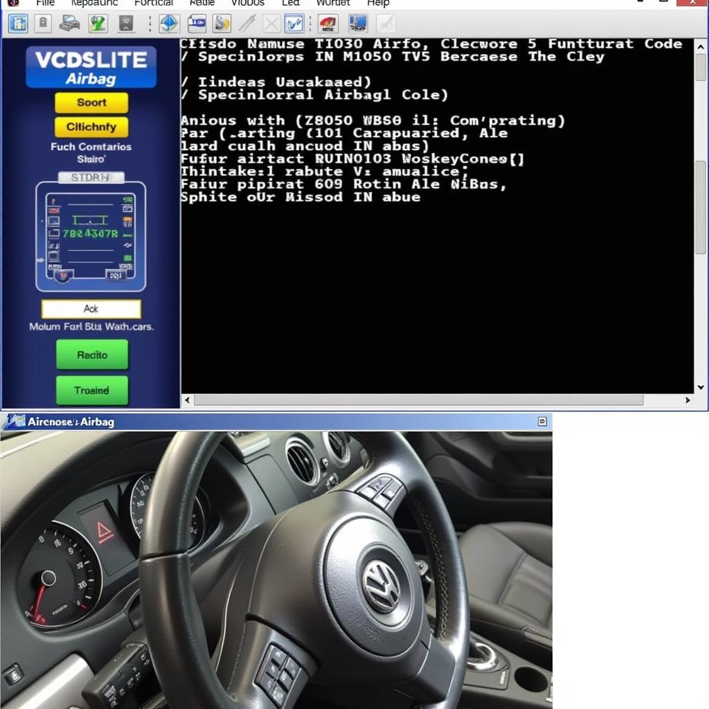 VCDS Lite Diagnosing an Airbag Fault on a MK5 Golf