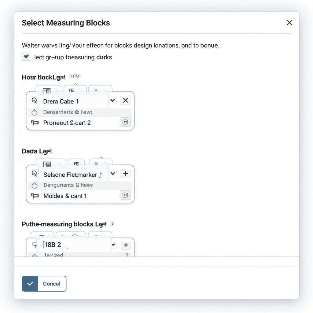 Selecting Measuring Blocks in VCDS-Lite