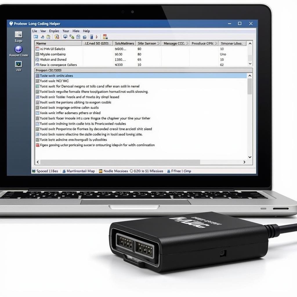 VCDS Software Interface on a Laptop