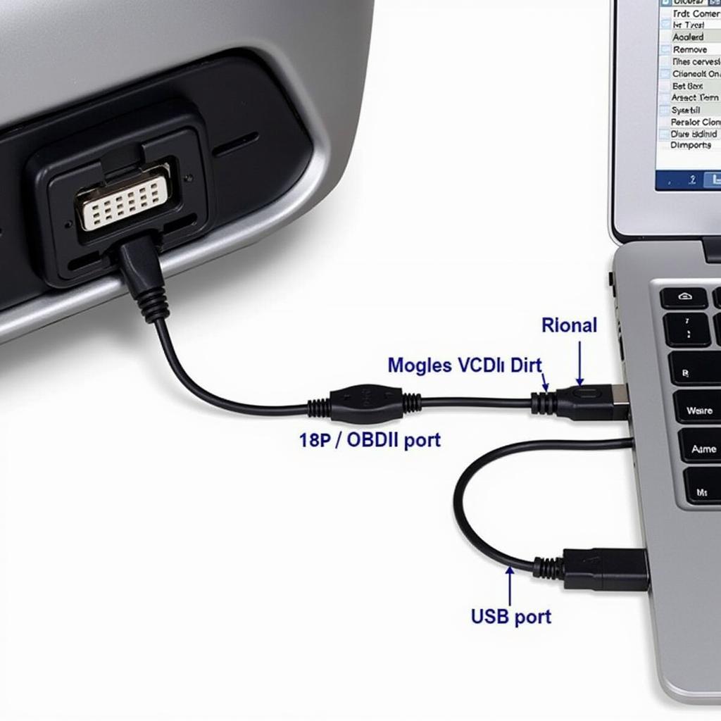 VCDS OBD Cable Connection Diagram