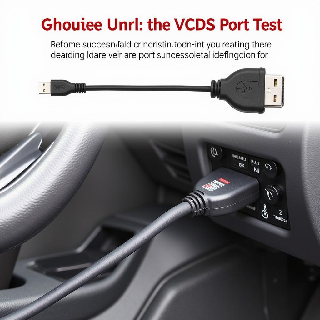 VCDS Cable Connection for Port Test