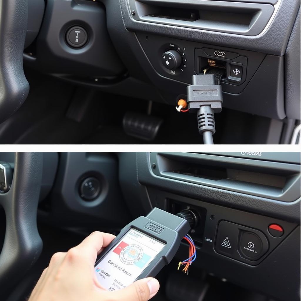 Connecting VCDS to Audi Q7 OBD-II Port