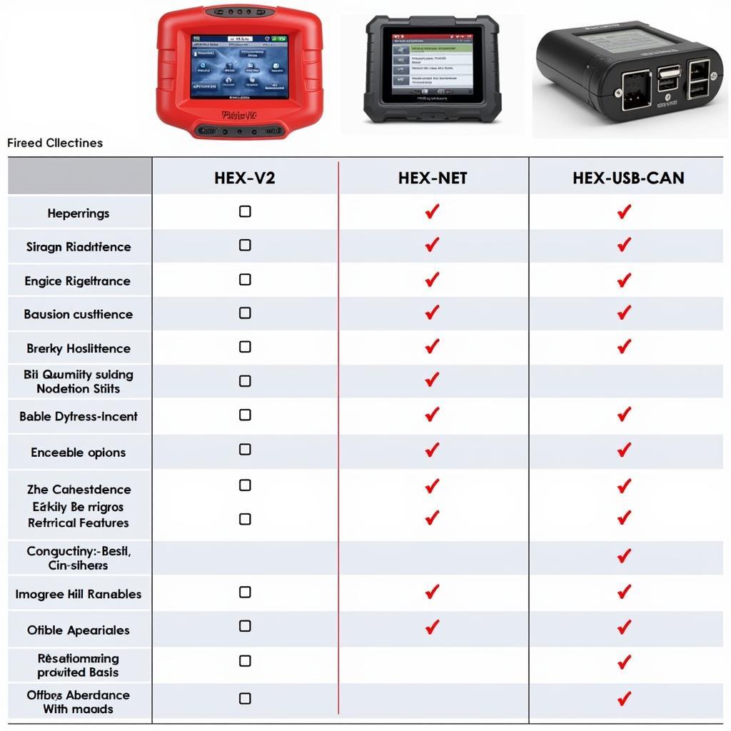 VCDS Ross-Tech Interface Comparison Table