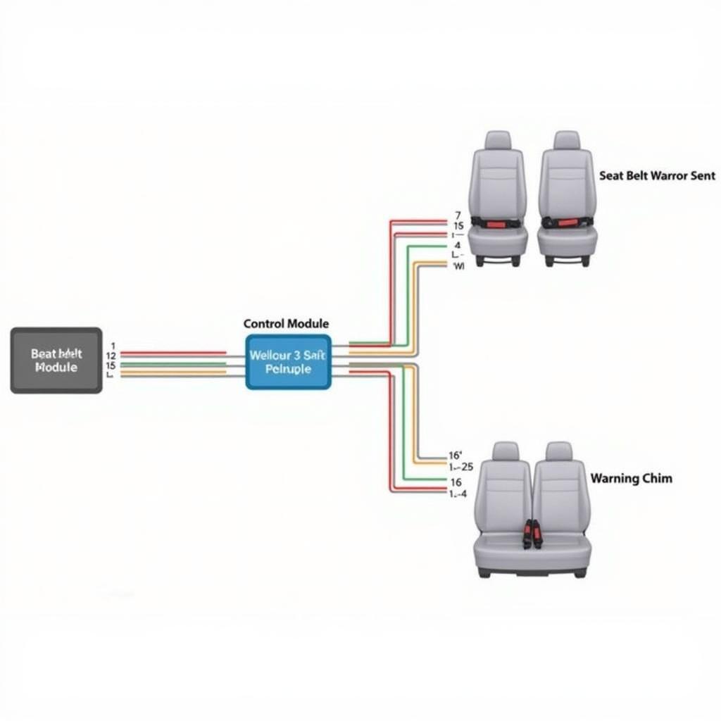 VCDS Seat Belt Warning System Diagram