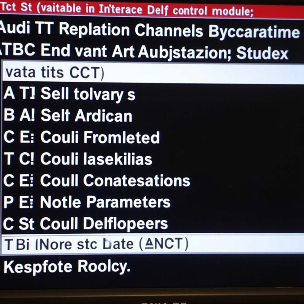 VCDS Software Adaptation Channels