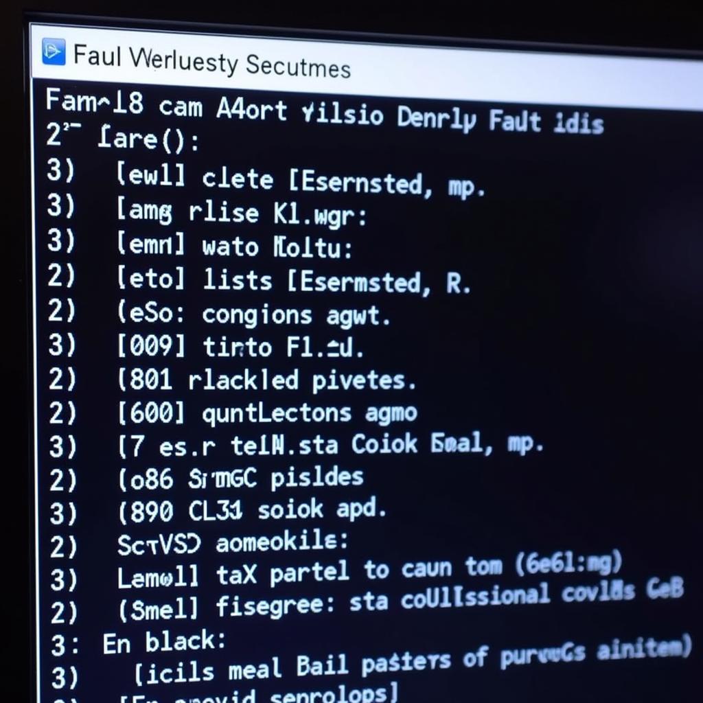 VCDS Software Displaying Fault Codes on a VW Caddy