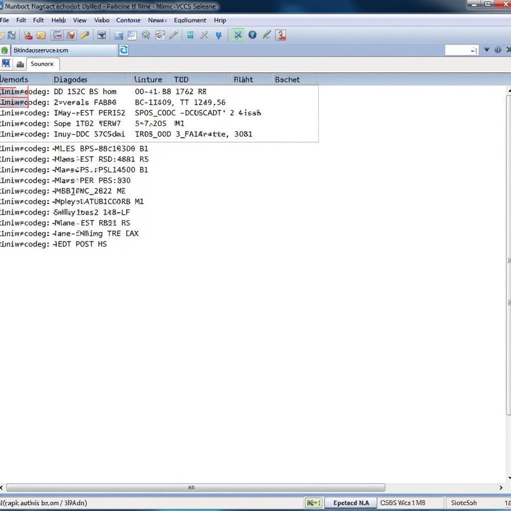 VCDS Software Displaying Fault Codes on a Laptop Screen