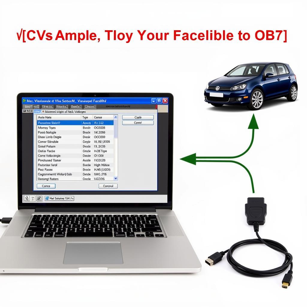 VW Golf Mk7 Facelift VCDS Software Interface