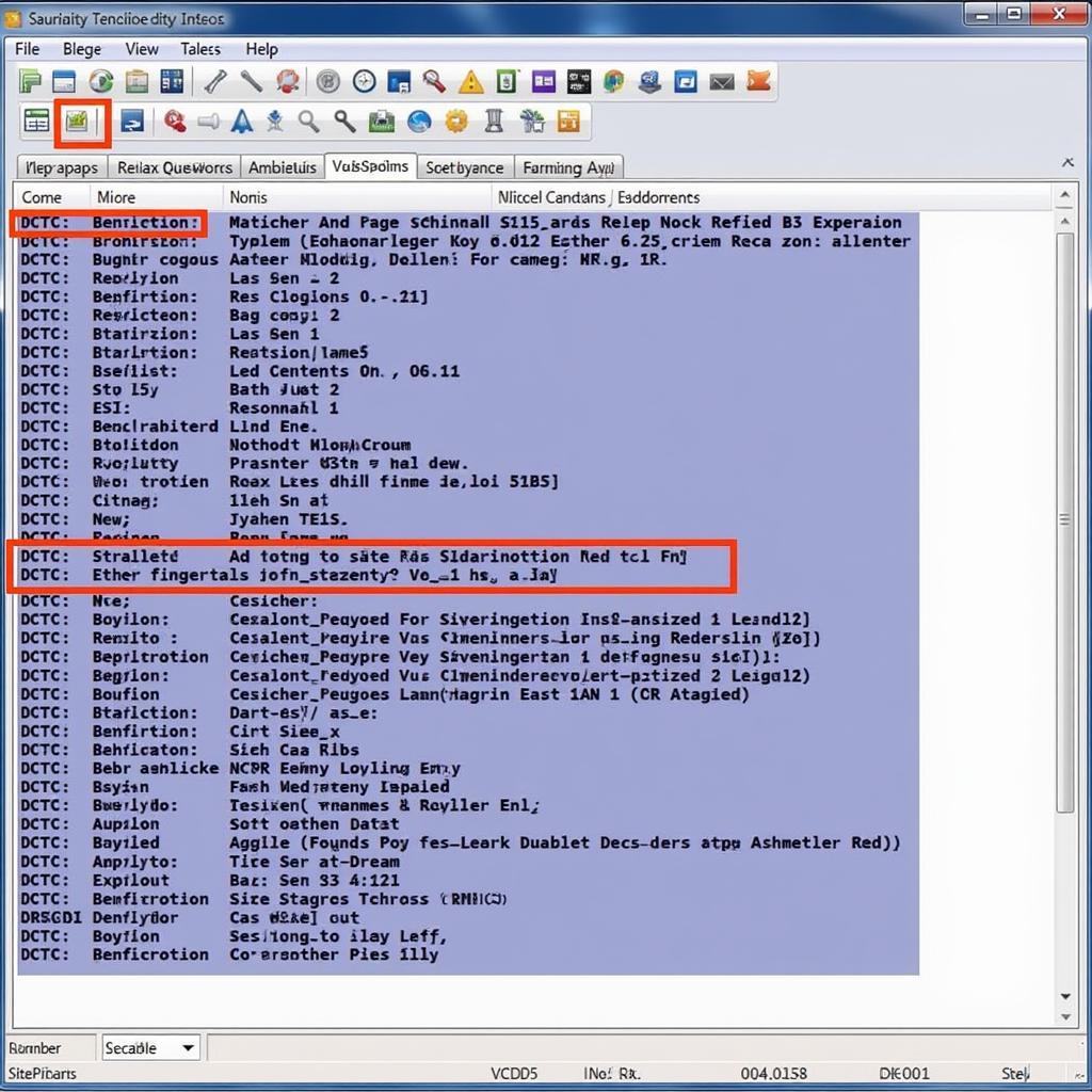 VCDS Software Interface Displaying Diagnostic Codes